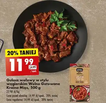 Biedronka Gulasz wołowy Kraina Mięs oferta