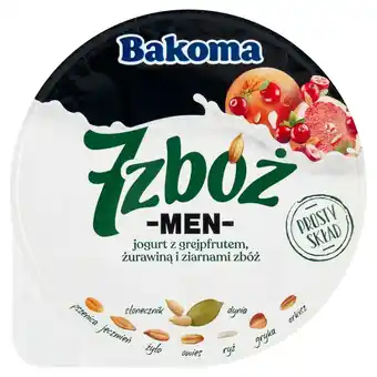 Globi Bakoma 7 zbóż men Jogurt z grejpfrutem żurawiną i ziarnami zbóż 300 g oferta