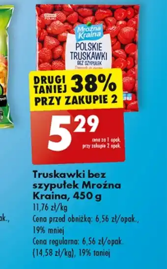 Biedronka Truskawki Mroźna Kraina oferta