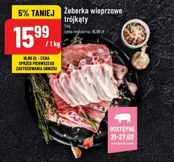 Polomarket Żeberka wieprzowe trójkąty 1kg oferta