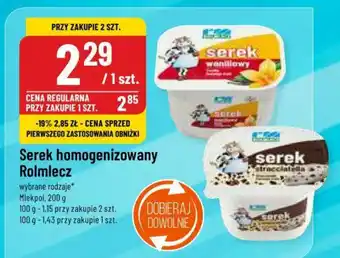 Polomarket Serek homogenizowany Rolmlecz Mlekpol, 200 g oferta