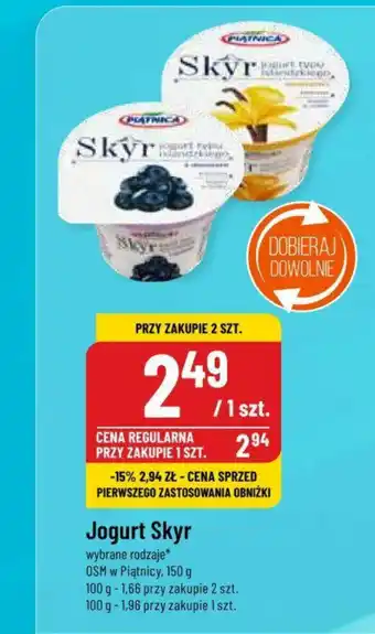 Polomarket Jogurt Skyr OSM w Piątnicy, 150 g oferta