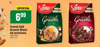 Polomarket Granola Gold Brownie Wiśnia lub orzechowa Sante 300g oferta