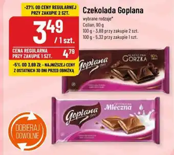 Polomarket Czekolada Goplana Colian 90 g oferta