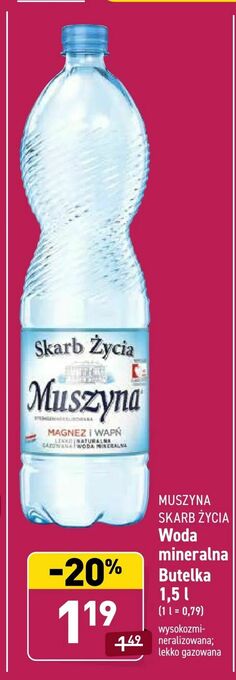 ALDI Woda mineralna Butelka oferta