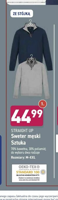ALDI Sweter męski Sztuka oferta