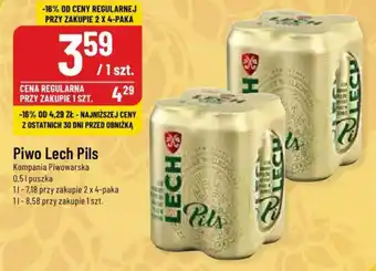 Polomarket Piwo Lech Pils Kompania Piwowarska 0,5 l oferta