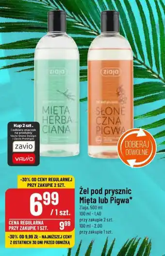 Polomarket Żel pod prysznic Mięta lub Pigwa Ziaja 500 ml oferta