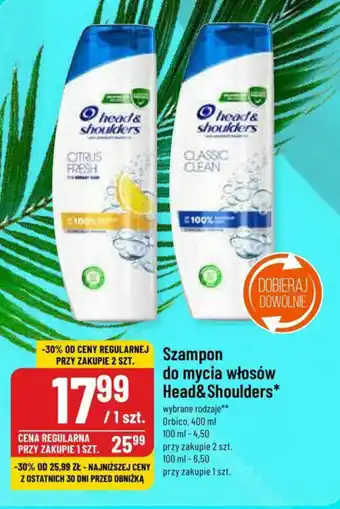 Polomarket Szampon do mycia włosów Head&Shoulders Orbico 400 ml oferta