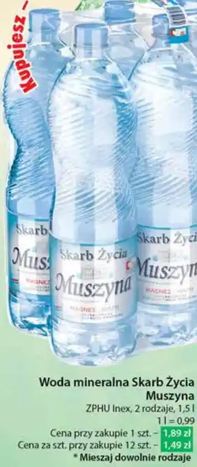 Dino Woda mineralna Muszyna oferta
