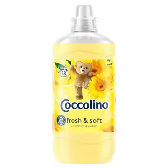 Biedronka Coccolino Happy Yellow Płyn do płukania tkanin koncentrat 1450 ml (58 prań) oferta