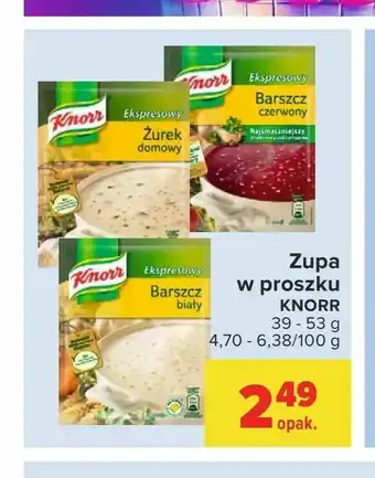 Carrefour Zupa w proszku oferta