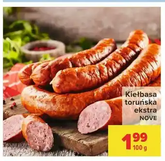 Carrefour Kiełbasa toruńska ekstra oferta