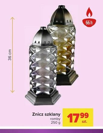 Carrefour Znicz szklany oferta