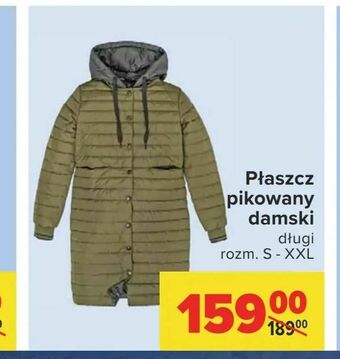 Carrefour Płaszcz pikowany damski oferta