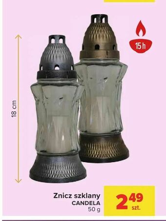 Carrefour Znicz szklany oferta