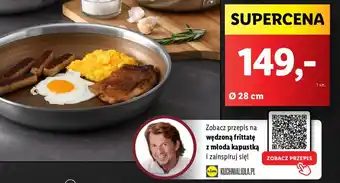 Lidl MASTERPRO Patelnia premium ze stali nierdzewnej 28cm oferta