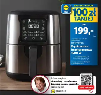 Lidl MASTERPRO Frytkownica beztłuszczowa 1500 W oferta