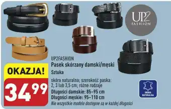 ALDI UP2FASHION Pasek skórzany damski/męski oferta