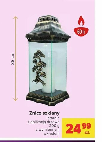 Carrefour Znicz szklany oferta