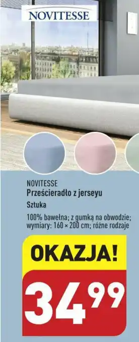 ALDI NOVITESSE Prześcieradło z jerseyu oferta