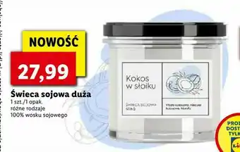 Lidl Świeca sojowa duża oferta