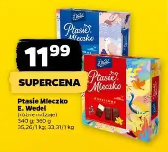 Netto Ptasie Mleczko E. Wedel 340-360g oferta