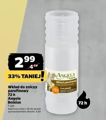 Netto Wkład do zniczy parafinowy 72h Angela Bolsius 1szt. oferta
