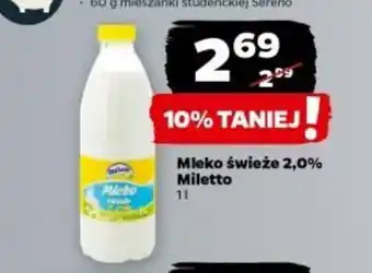 Netto Mleko świeże 2,0% Miletto 1l oferta