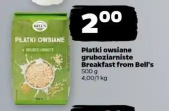 Netto Platki owsiane gruboziarniste Breakfast from Bell's 500 g oferta