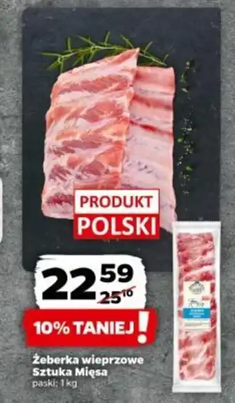 Netto Żeberka wieprzowe Sztuka Mięsa 1 kg oferta