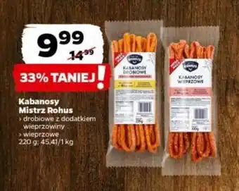 Netto Kabanosy Mistrz Rohus 220g oferta