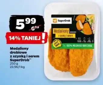 Netto Medaliony drobiowe z szynką i serem SuperDrob 250 g oferta
