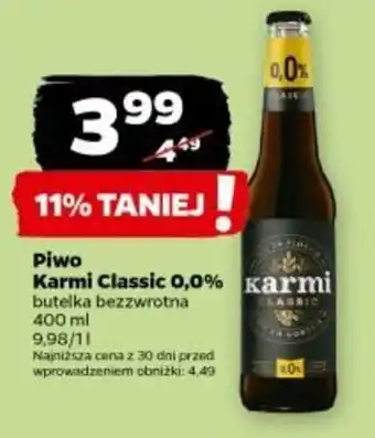 Netto Piwo Karmi Classic 0,0% 400ml oferta