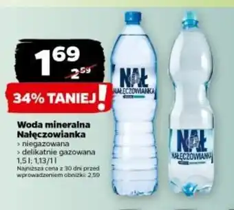 Netto Woda mineralna Nałęczowianka 1,5l oferta
