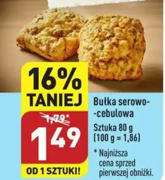 ALDI Bułka serowo cebulowa 80g oferta