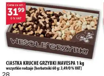Eurocash CIASTKA KRUCHE GRZYBKI MAVESPA 1 kg oferta