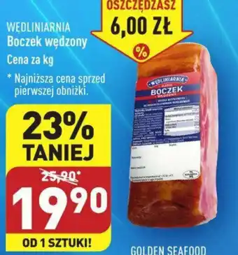ALDI WĘDLINIARNIA Boczek wędzony 1kg oferta