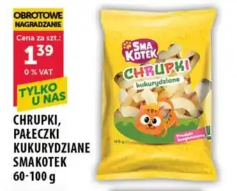 Eurocash CHRUPKI, PAŁECZKI KUKURYDZIANE SMAKOTEK 60-100 g oferta