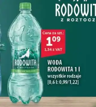 Eurocash WODA RODOWITA 1 l oferta