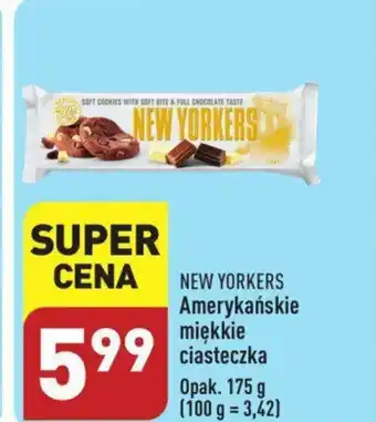 ALDI NEW YORKERS Amerykańskie miękkie ciasteczka 175 g oferta