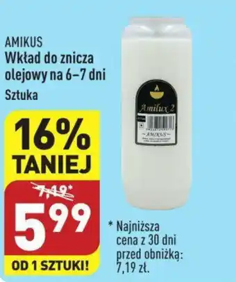ALDI AMIKUS Wkład do znicza olejowy na 6-7 dni oferta