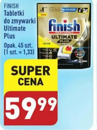 ALDI FINISH Tabletki do zmywarki Ultimate Plus 45szt. oferta