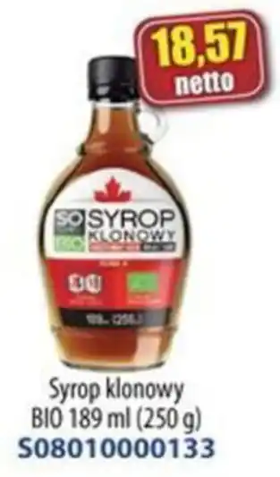 AT Syrop klonowy BIO 189 ml oferta