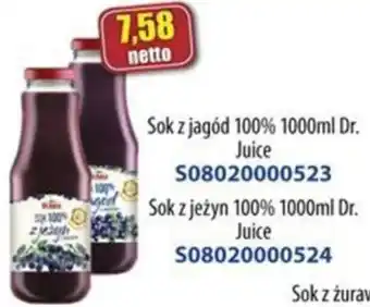 AT Sok z jagód/jeżyn 100% 1000ml Dr. oferta