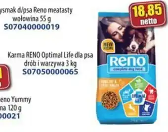 Karma RENO Optimal Life dla psa drób i warzywa 3 kg