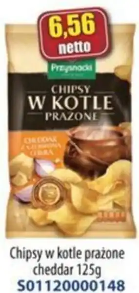 Chipsy w kotle prażone cheddar 125g