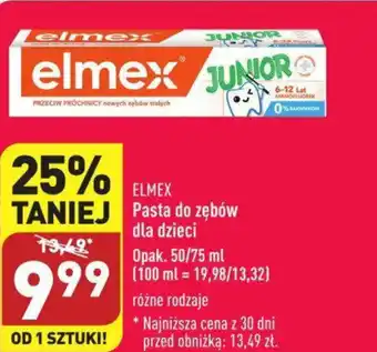 ALDI ELMEX Pasta do zębów 50/75ml oferta