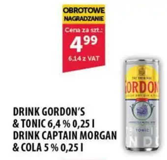 DRINK GORDON'S & TONIC 6,4% 0,25 L