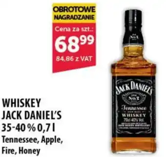 Eurocash WHISKEY JACK DANIEL'S 35-40% 0,7L oferta